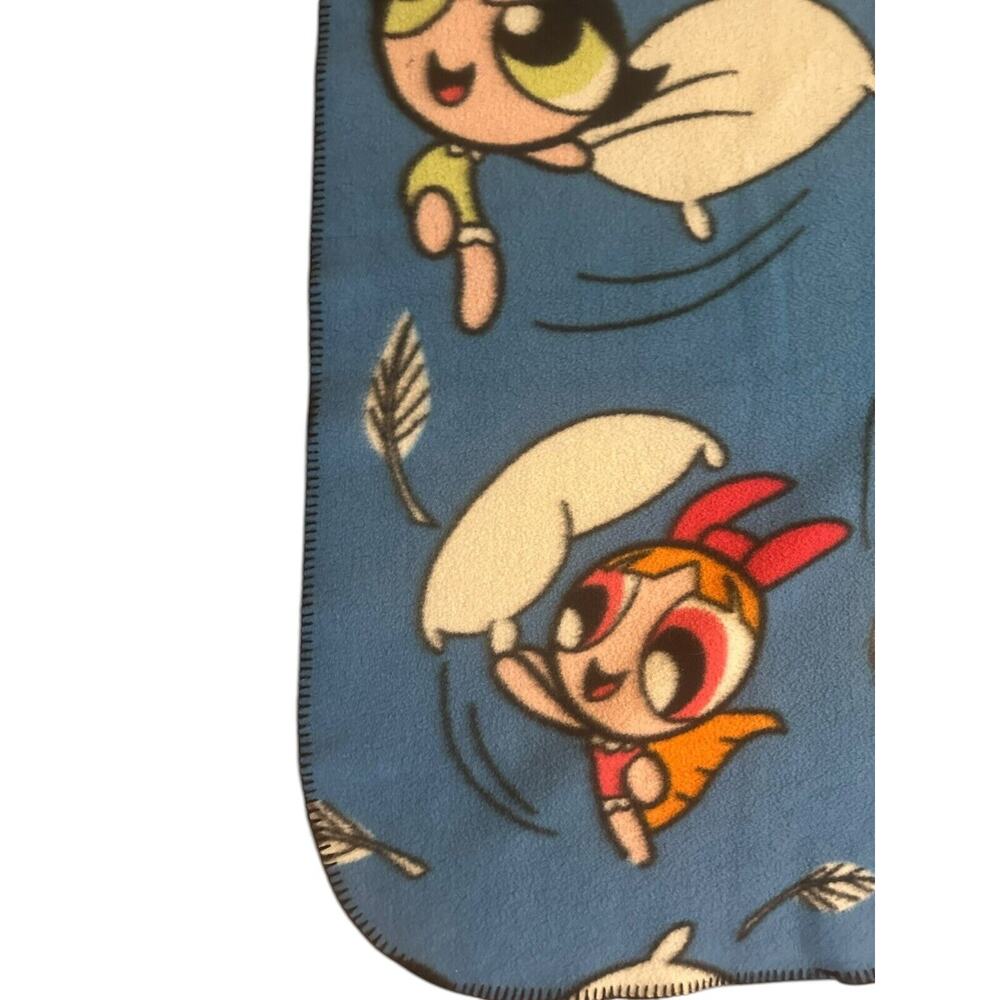 Y2K Power Puff Girls Blanket Lap Throw Fleece Graphic Cartoon Network 4’ X 5’ - Picture 4 of 6